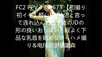 FC2 PPV 3982673 【初撮り初イキ】軽いPAPA活と言って连れ込んだ二十歳のJDの形の良いおっぱいと程よく下品な乳首を眺めながらハメ撮り＆电玛初伊基雷森