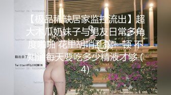 【极品稀缺居家监控流出】超大木瓜奶妹子与男友日常多角度啪啪 花里胡哨乱搞一顿 不知道每天要吃多少精液才够 (4)