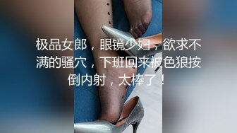 极品女郎，眼镜少妇，欲求不满的骚穴，下班回来被色狼按倒内射，太棒了！